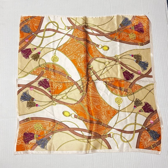 100% Silk Square Scarf - Picture 3 of 10